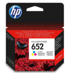 HP 652 trois couleurs - Cartouche d'encre HP d'origine (F6V24AE)